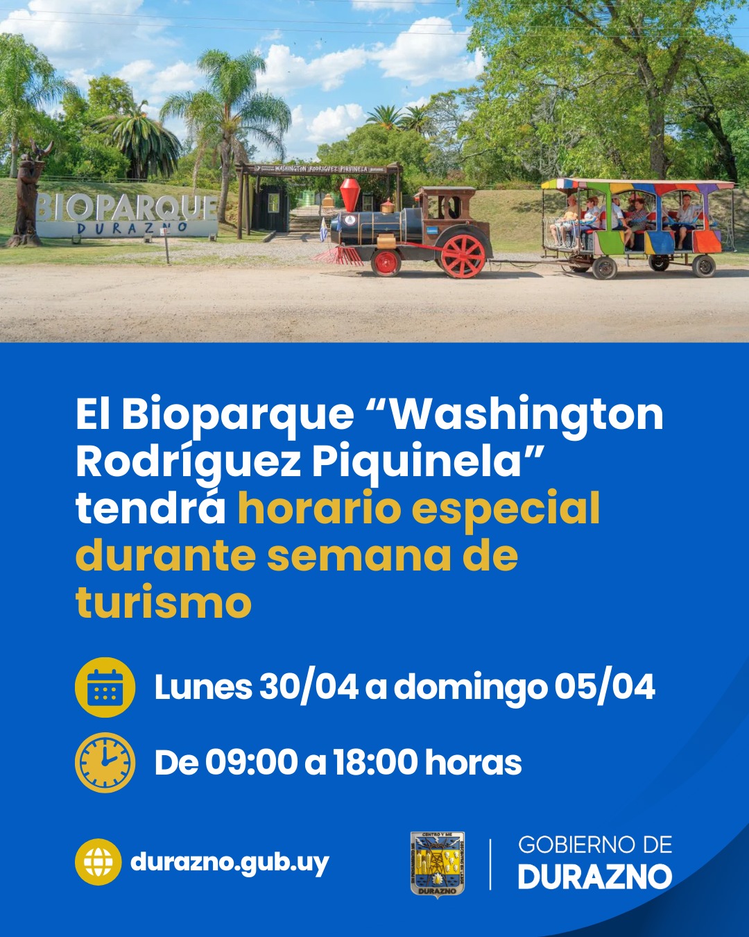 Información Semana de Turismo Bioparque